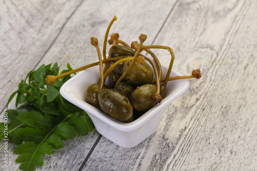 Pickled Capersberries in the bowl