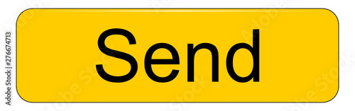 Send Button on white background - illustration