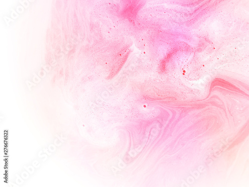 Abstract pastel marble with foam bubbles background.
