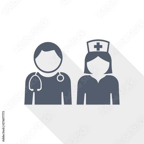 Hospital flat design vector icon © Alex White