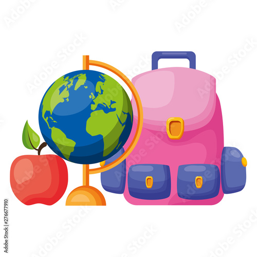 back to school flat design