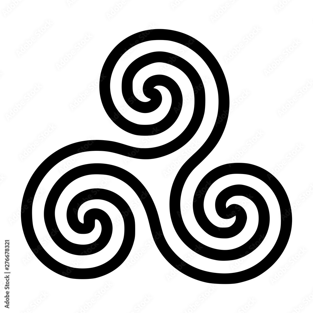 Triskelion symbol icon Triskelion symbol icon