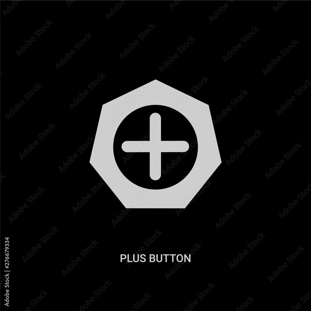 white plus button vector icon on black background. modern flat plus button from ultimate glyphicons concept vector sign symbol can be use for web, mobile and logo. white plus button vector icon on black background. modern flat plus button from ultimate glyphicons concept vector sign symbol can be use for web, mobile and logo.
