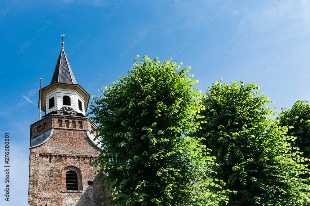 tower of church in Nunspeet, The Netherlands