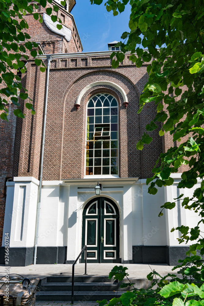 entrance of church in Nunspeet, The Netherlands