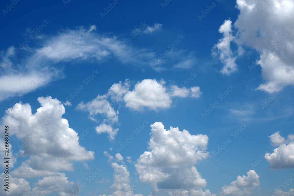 Natural sky with cloud background, Beautiful blue color Natural sky with cloud background, Beautiful blue color