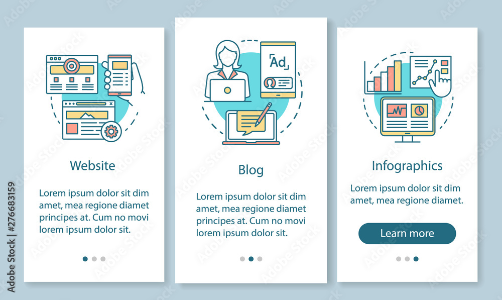 Channels for SEO onboarding mobile app page screen with linear concepts. Marketing. Business infographics, blog walkthrough steps graphic instructions. UX, UI, GUI vector template with illustrations Channels for SEO onboarding mobile app page screen with linear concepts. Marketing. Business infographics, blog walkthrough steps graphic instructions. UX, UI, GUI vector template with illustrations