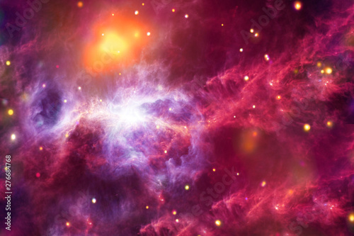 Fototapeta Naklejka Na Ścianę i Meble -  Star field in space a nebulae and a gas congestion. The elements of this image furnished by NASA.