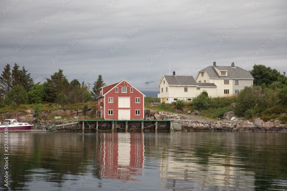 Norway island Averoy Nordic landscape North autumn picture Norway island Averoy Nordic landscape North autumn picture