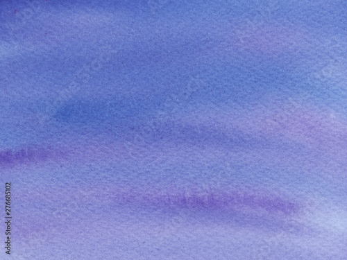 Hand painted abstract Watercolor Wet blue and purple background. Watercolor wash with ombre. Abstract painting. design for invitation, greeting card, wedding. empty space for text