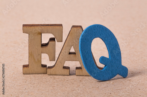 Konstfotografi FAQs wood letters. frequently asked questions