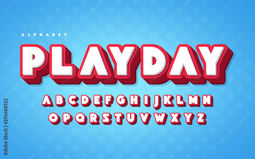 Cool and funny english alphabet cartoon 3d letters. Vector illustration Stock Vector | Adobe Stock Cool and funny english alphabet cartoon 3d letters. Vector illustration Stock Vector | Adobe Stock