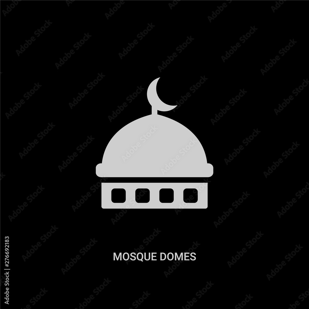 Background Black And White Mosque Vector - Infoupdate.org