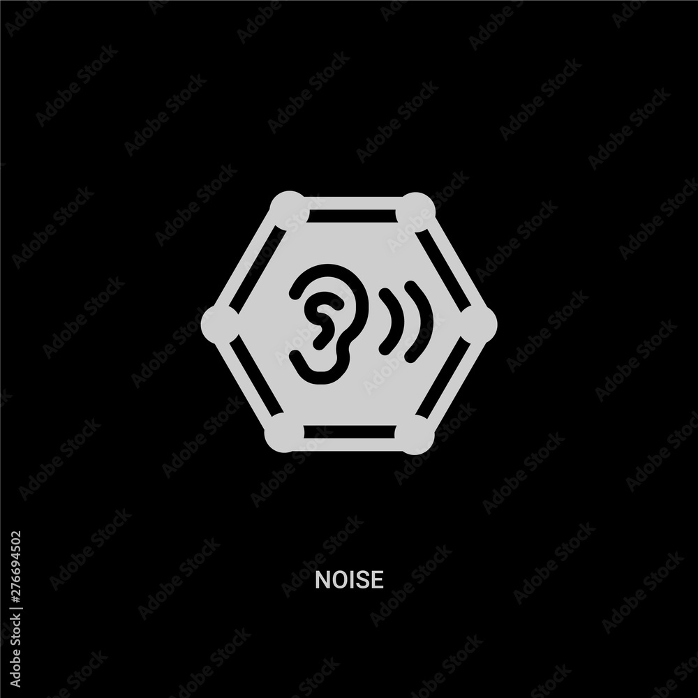 Biểu tượng vector tiếng ồn trắng trên nền đen sẽ khiến bạn ngỡ ngàng bởi nét độc đáo và hiện đại. Hình ảnh chứa đựng thông điệp về tác động của tiếng ồn tới sức khỏe của con người và cho thấy mức độ cần thiết của việc bảo vệ tai của chúng ta.