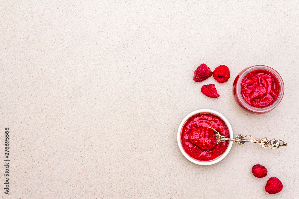 Fototapeta premium Healthy organic homemade fruit puree