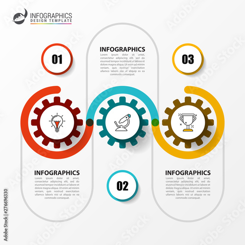 Infographic design template. Creative concept with 3 steps