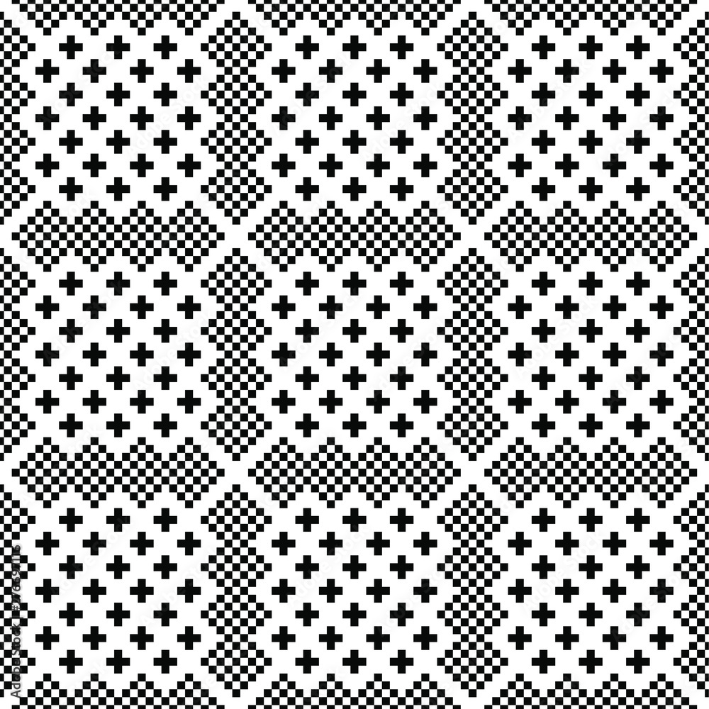 Abstract geometric background. Seamless pattern. Black and white texture. Abstract geometric background. Seamless pattern. Black and white texture.