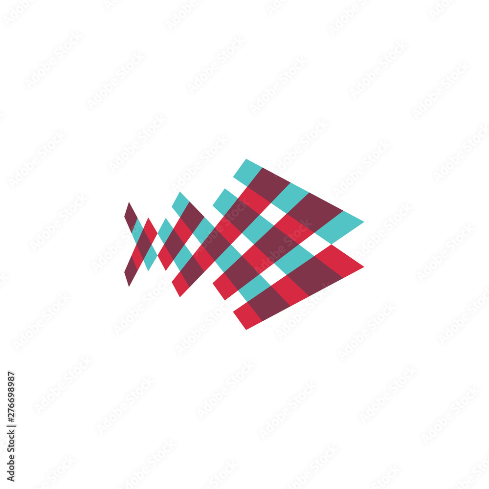 Fish logo, illustration, vector