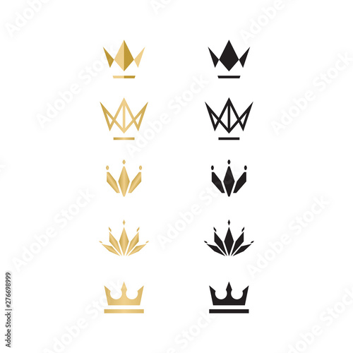 Crown logo, illustration, vector