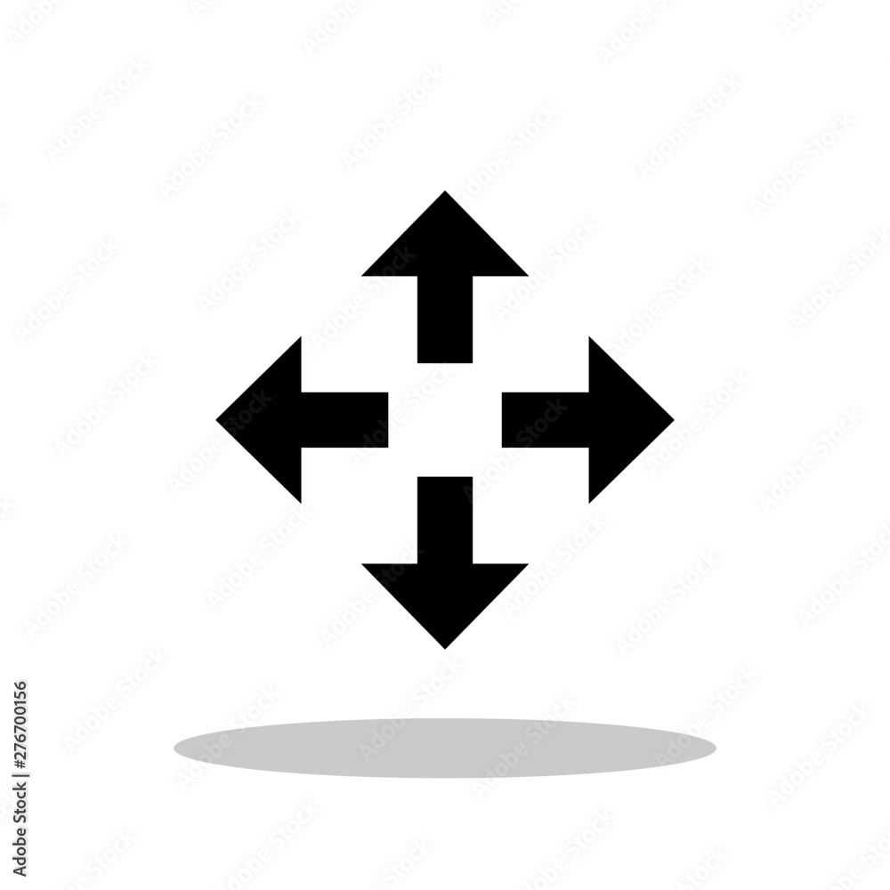 Move icon in flat style. Move symbol for your web site design, logo, app, UI Vector EPS 10. Move icon in flat style. Move symbol for your web site design, logo, app, UI Vector EPS 10.