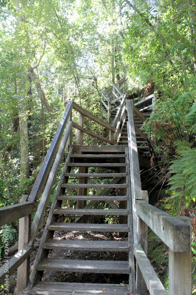Steps on the Yuelarbah Walking Track Glenrock Australia Steps on the Yuelarbah Walking Track Glenrock Australia