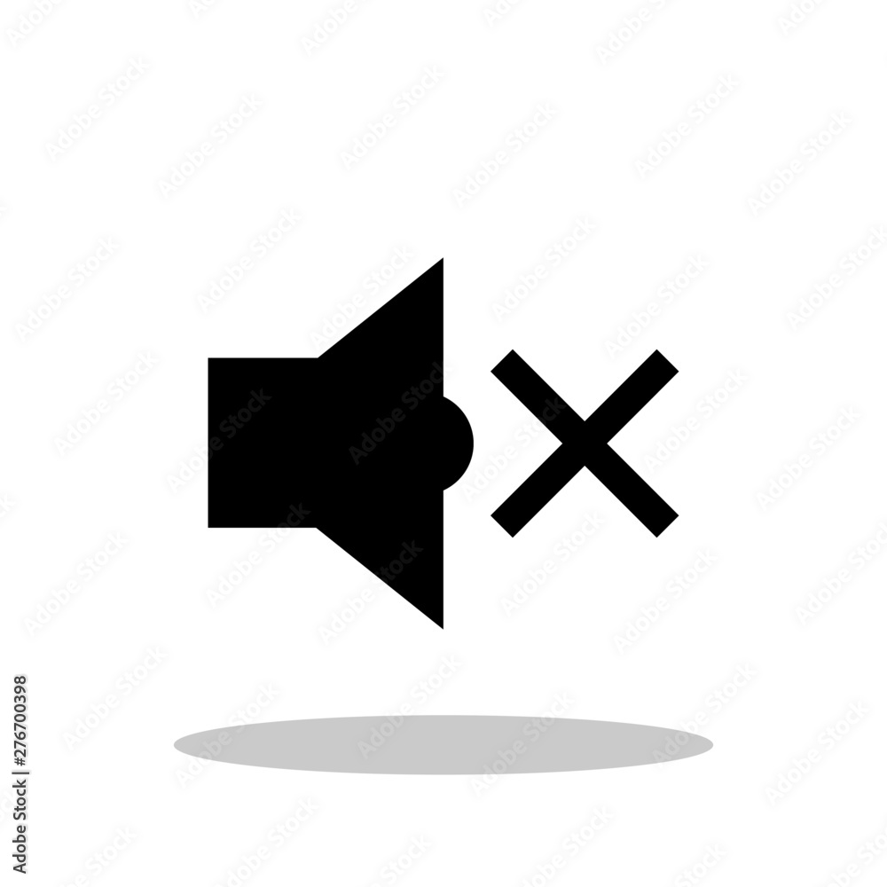 Sound ON or OFF icon in flat style. Mute symbol for your web site design, logo, app, UI Vector EPS 10. Sound ON or OFF icon in flat style. Mute symbol for your web site design, logo, app, UI Vector EPS 10.