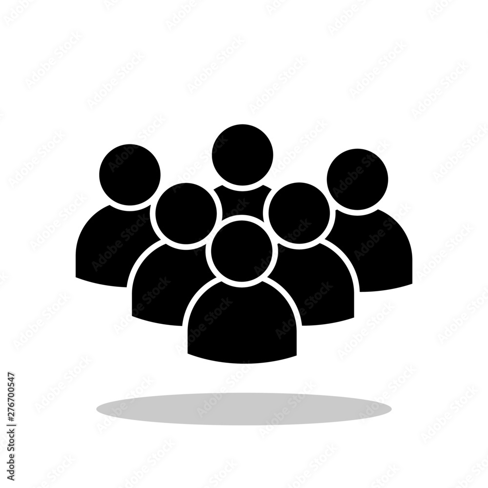 People icon in trendy flat style. Business people / Group symbol for your web site design, logo, app, UI Vector EPS 10. - Vector