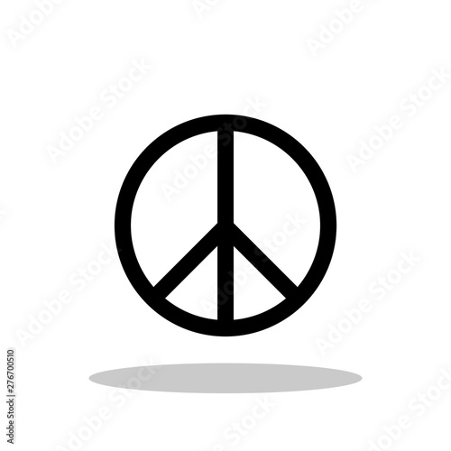 Peace / No War icon in flat style. Peace symbol for your web site design, logo, app, UI Vector EPS 10.