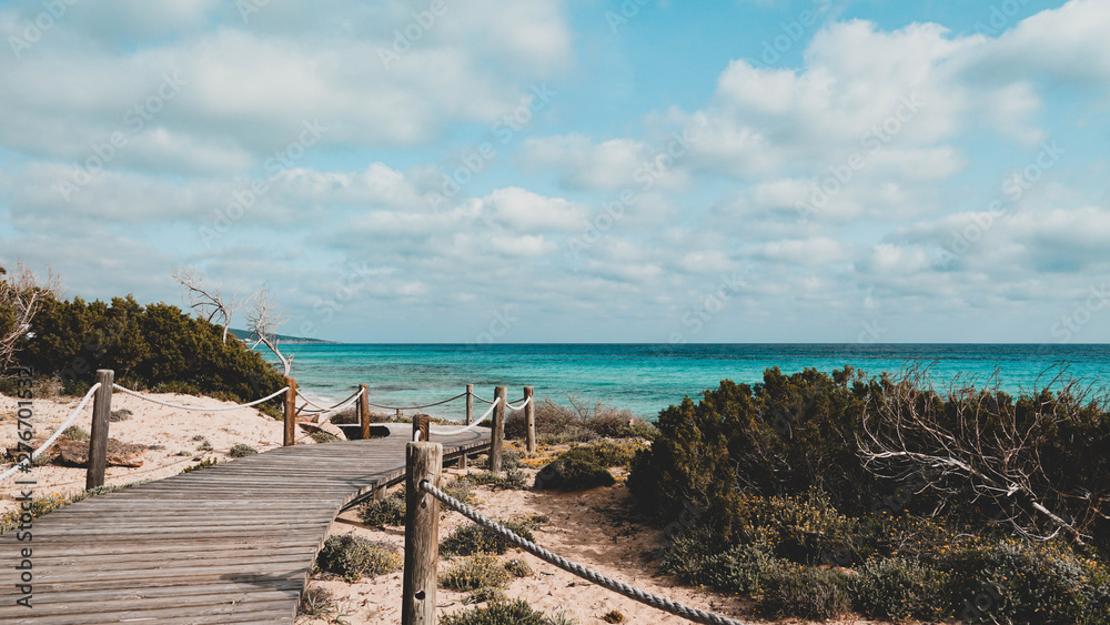 view of the beach formentera