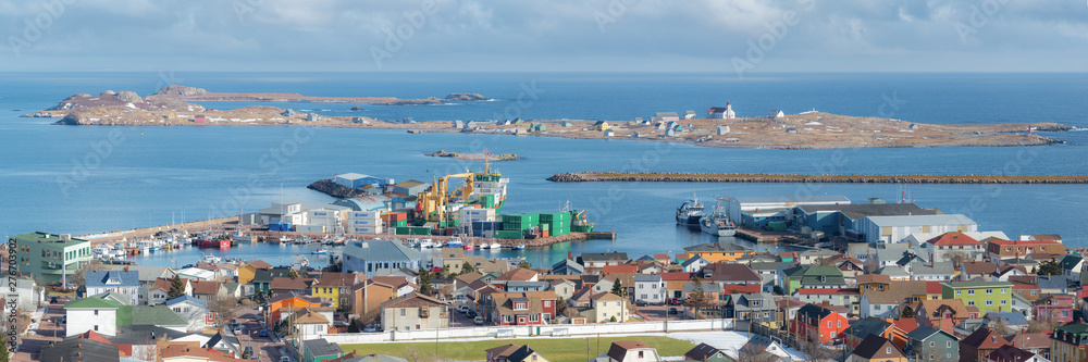 Port de Saint-Pierre et Miquelon - obrazy, fototapety, plakaty 