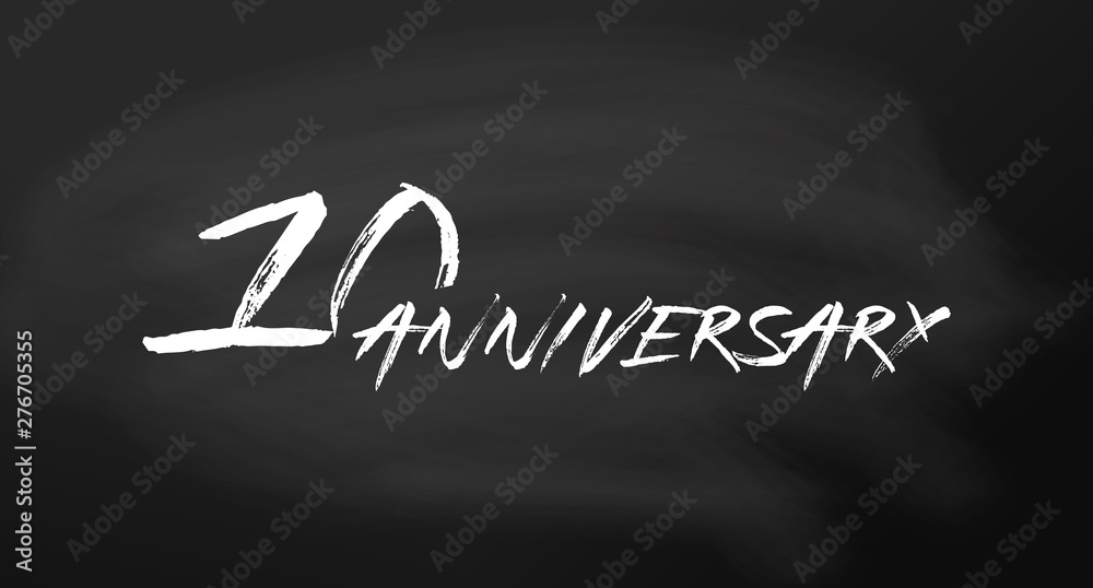 Fototapeta premium 10 anniversary logo concept. 10th years birthday icon. Isolated golden numbers on chalkboard background. Vector illustration. EPS10.