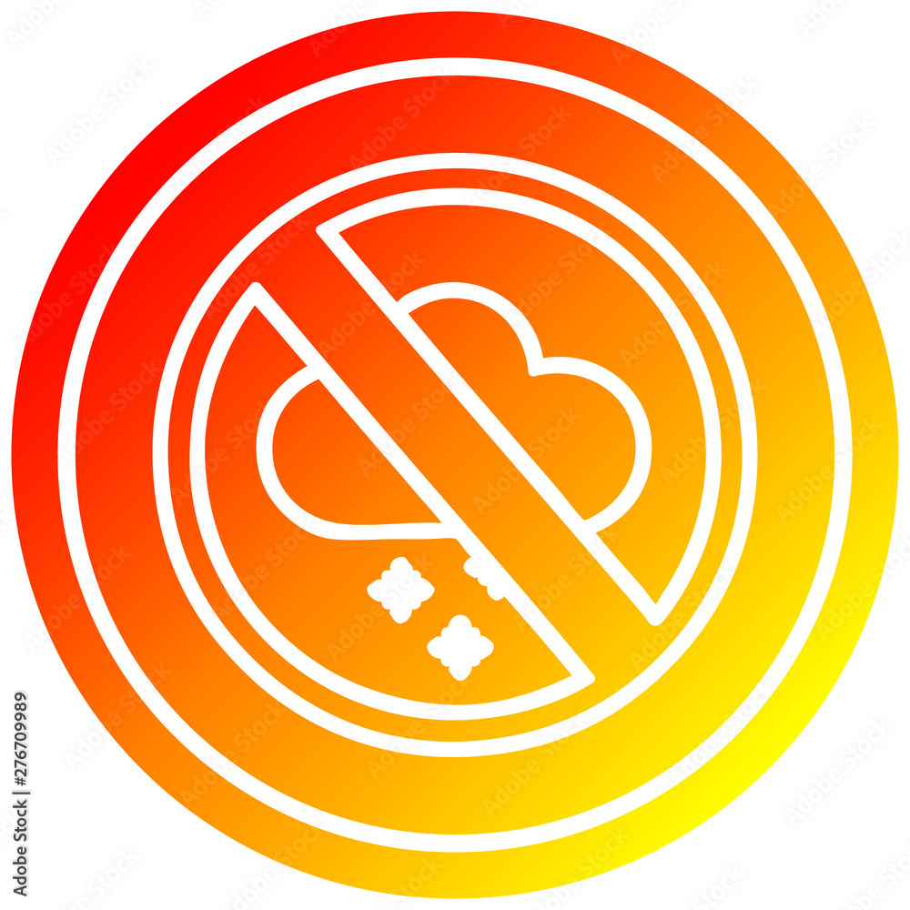 no hot weather circular in hot gradient spectrum no hot weather circular in hot gradient spectrum