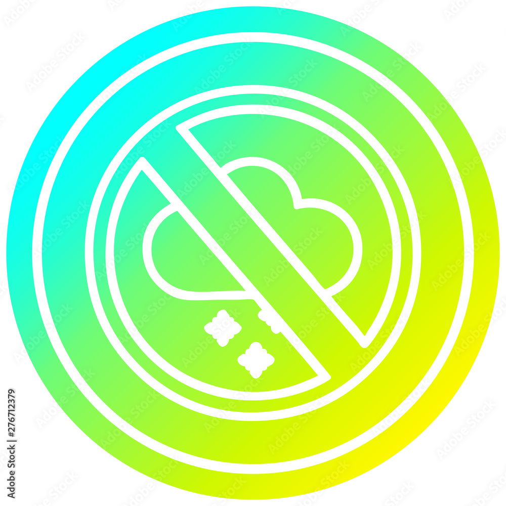 no cold weather circular in cold gradient spectrum no cold weather circular in cold gradient spectrum