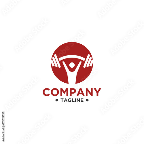 Free Download Fitness Logo. Symbol of sport barbel, health, illustration of fresh life - GFXLoad