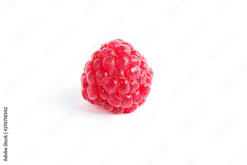Fresh sweet raspberry isolated on white background Fresh sweet raspberry isolated on white background