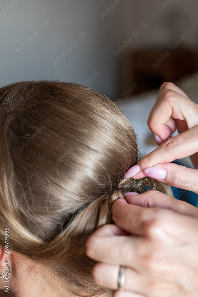 Fototapeta premium Bridal hairstyle