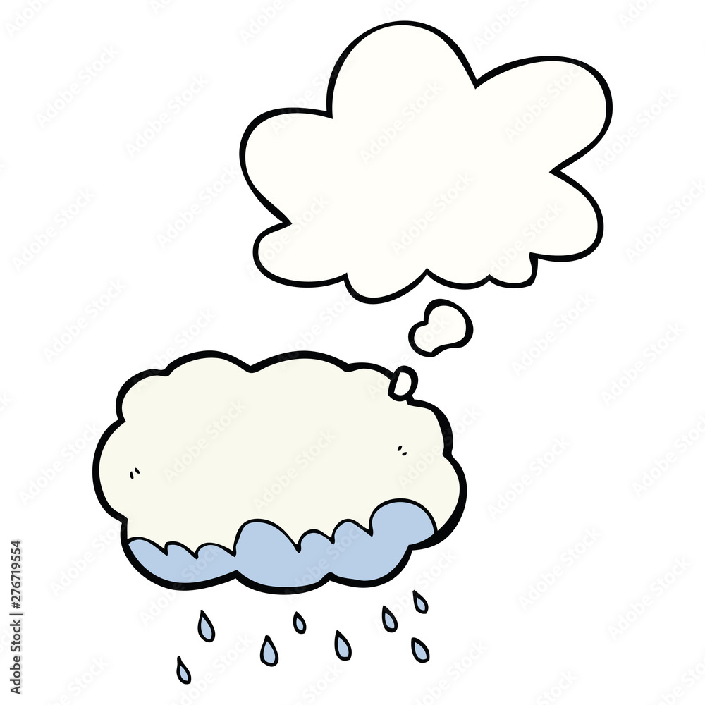 cartoon rain cloud and thought bubble cartoon rain cloud and thought bubble