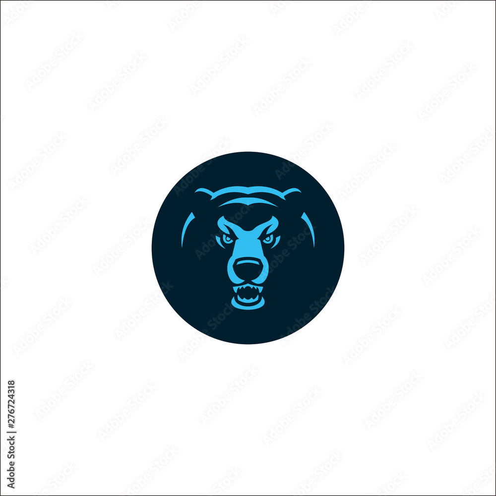 Bear Simple Logo Design VVector Bear Simple Logo Design VVector