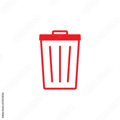 Delete, remove icon. Vector illustration, flat design.