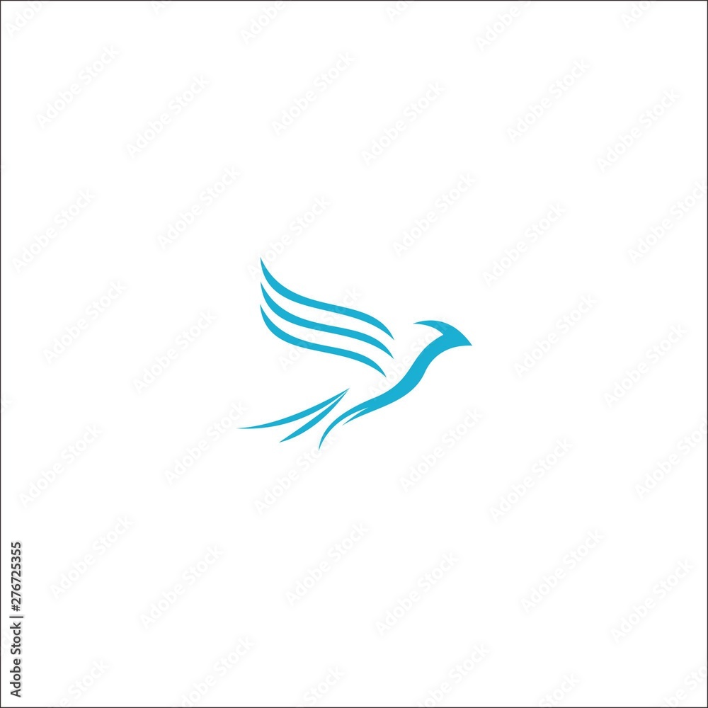 Simple vector bird logo design Simple vector bird logo design
