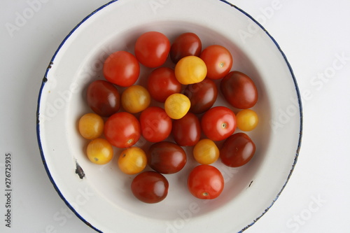 Three varieties of cherry tomatoes