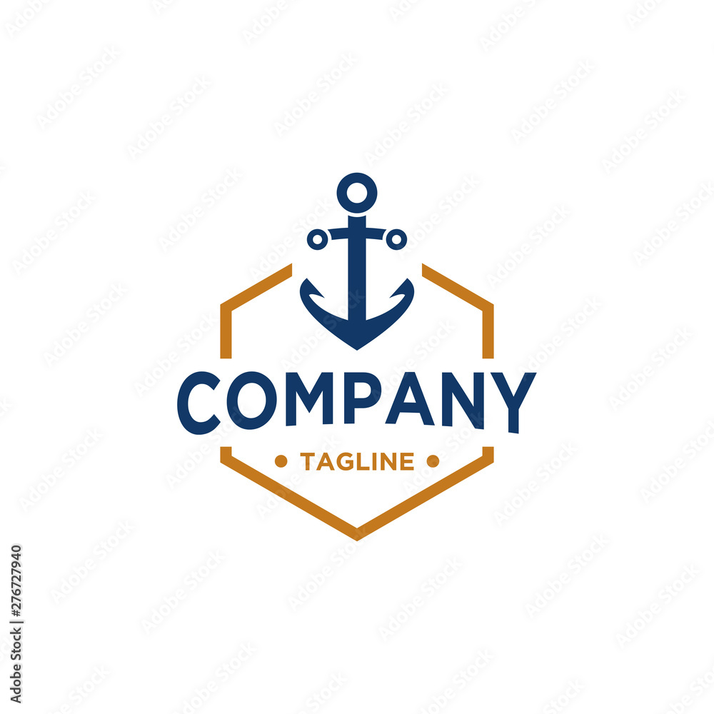 Anchor Logo Design Vector Anchor Logo Design Vector