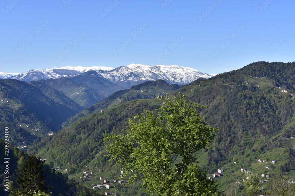 view of the mountains