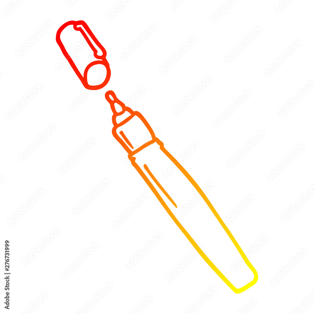 warm gradient line drawing cartoon permanent marker warm gradient line drawing cartoon permanent marker
