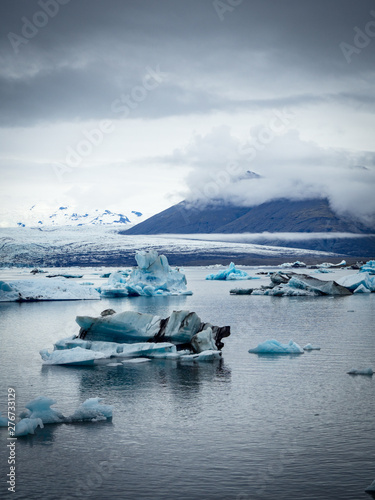 Canvas Print Iceberg lagoon at Jokulsarlon Iceland