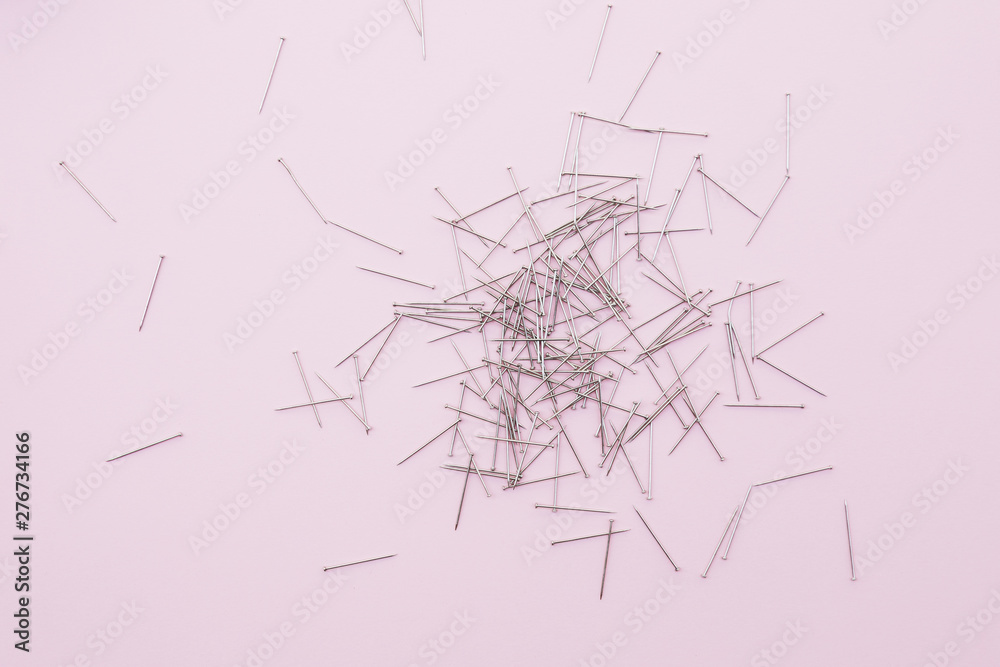 Pile of sharp needles