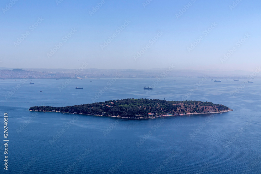 Büyükada is the largest of the nine Princes' Islands in the Sea of Marmara, near Istanbul