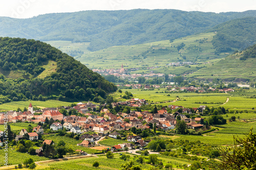 Landscape of Wachau valley, Austria.