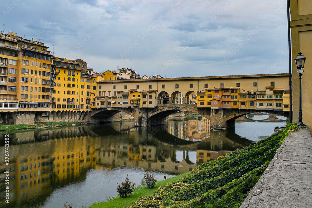 Old trade bridge in Florence (Italy)