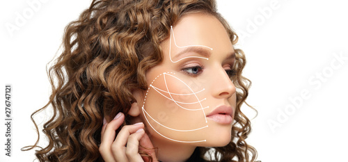 Obraz na plátně Thread Lift ,markup